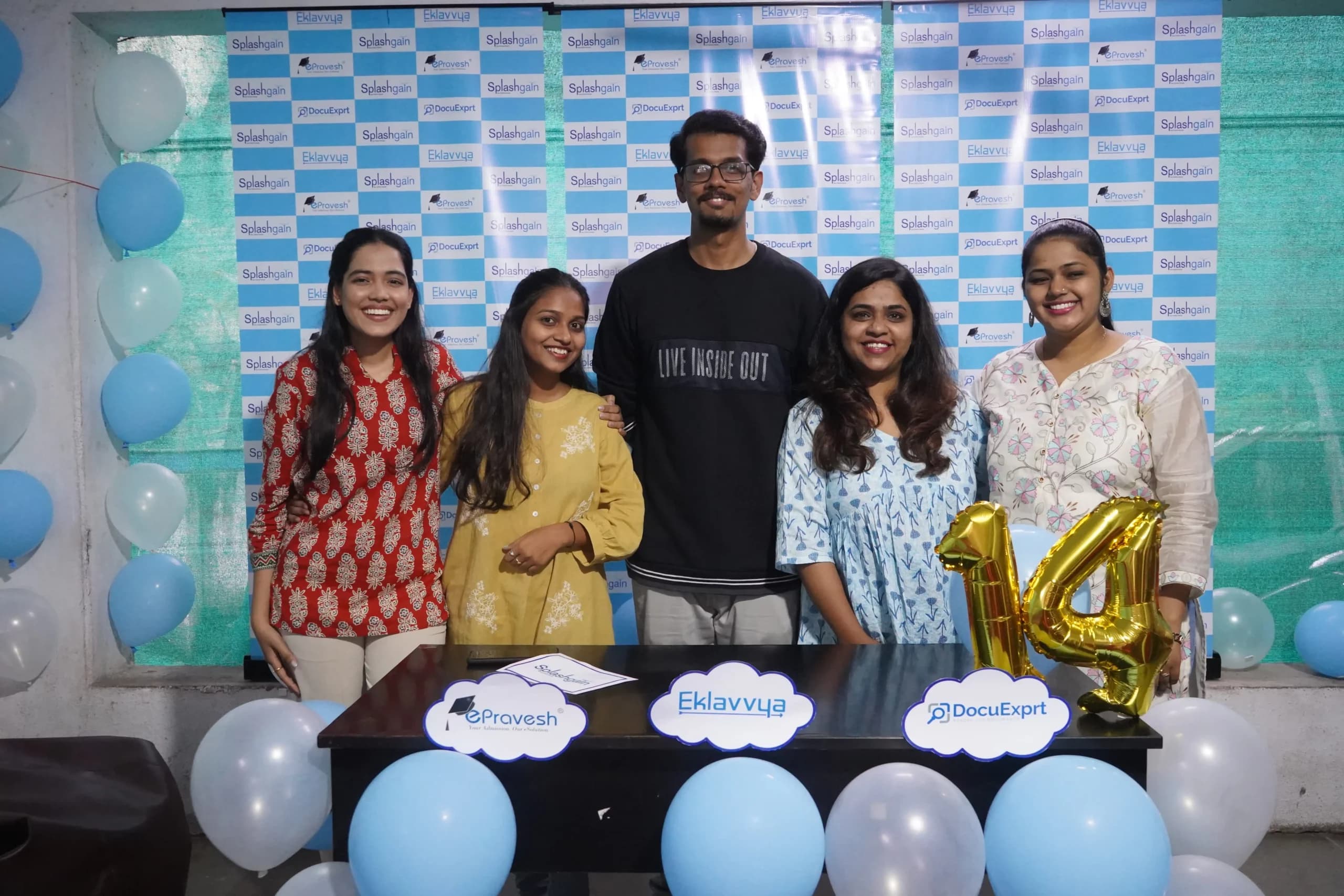 The Splashgain team at a company event