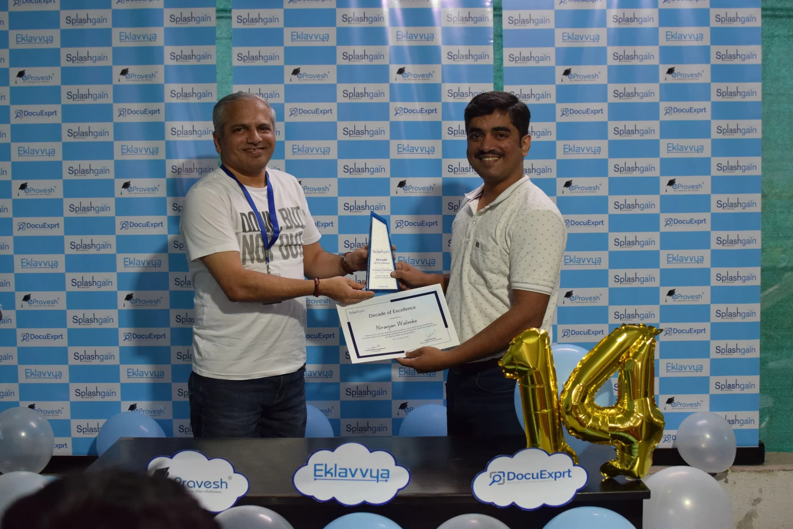 The Splashgain team at a company event