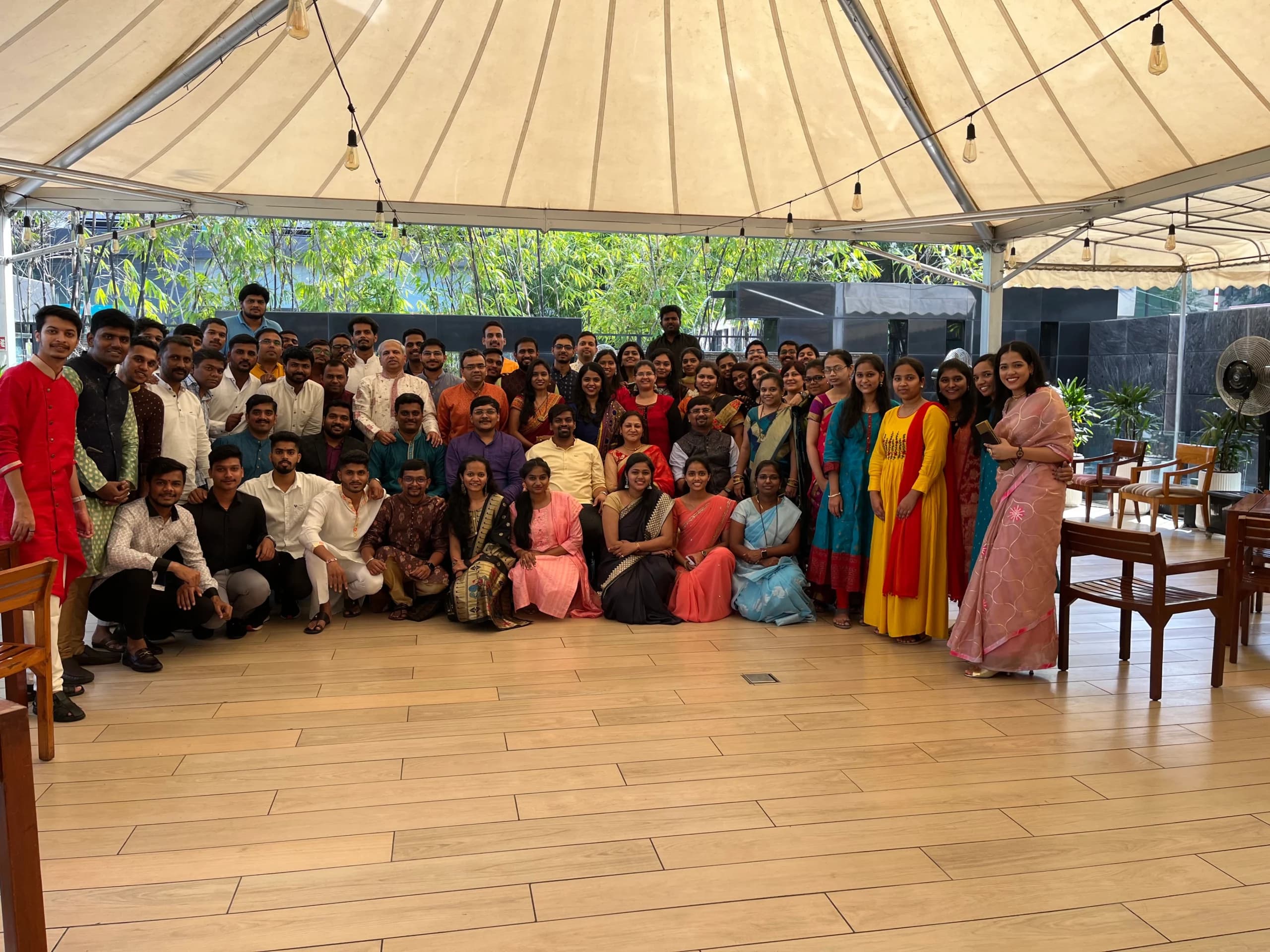 The Splashgain team at a company event