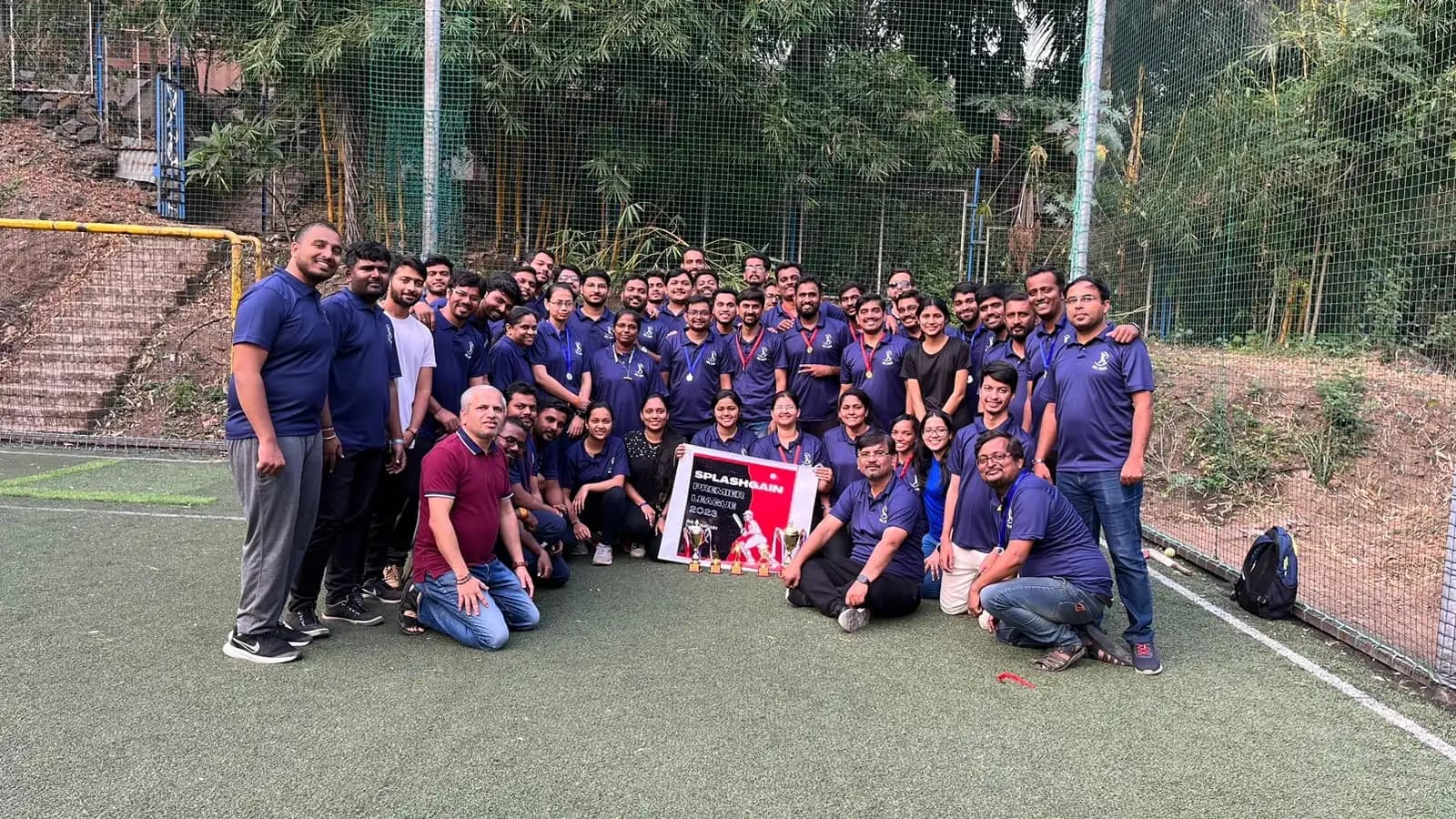The Splashgain team at a company event